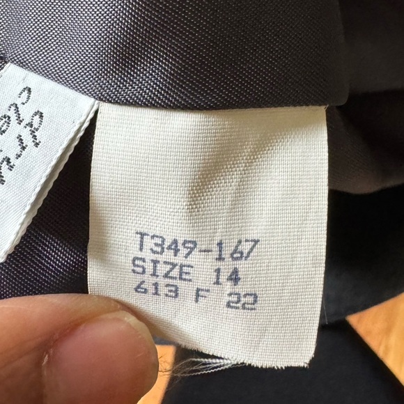 Pendleton Womens Vintage Wool Dark Grey Double-Brest Blazer Size 14 - Picture 7 of 14